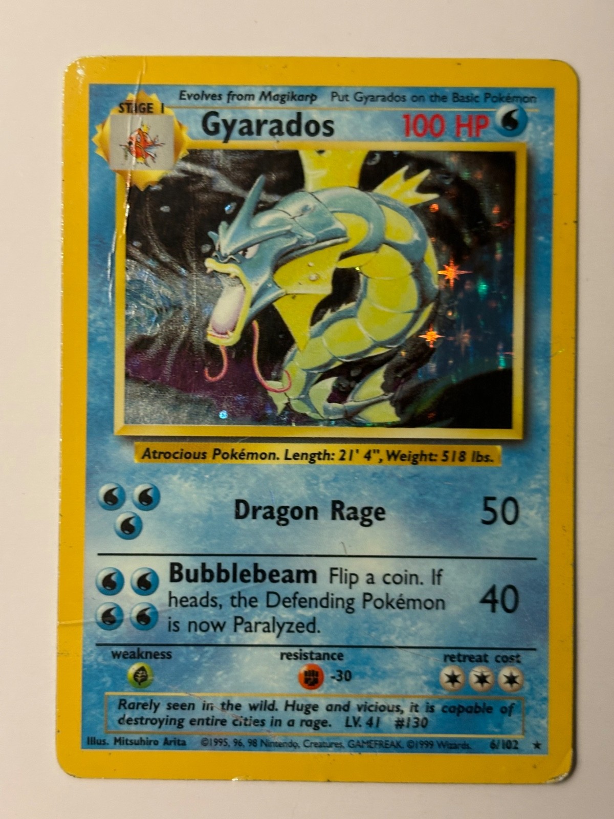 Gyarados 006/102 Base Set Holo B106