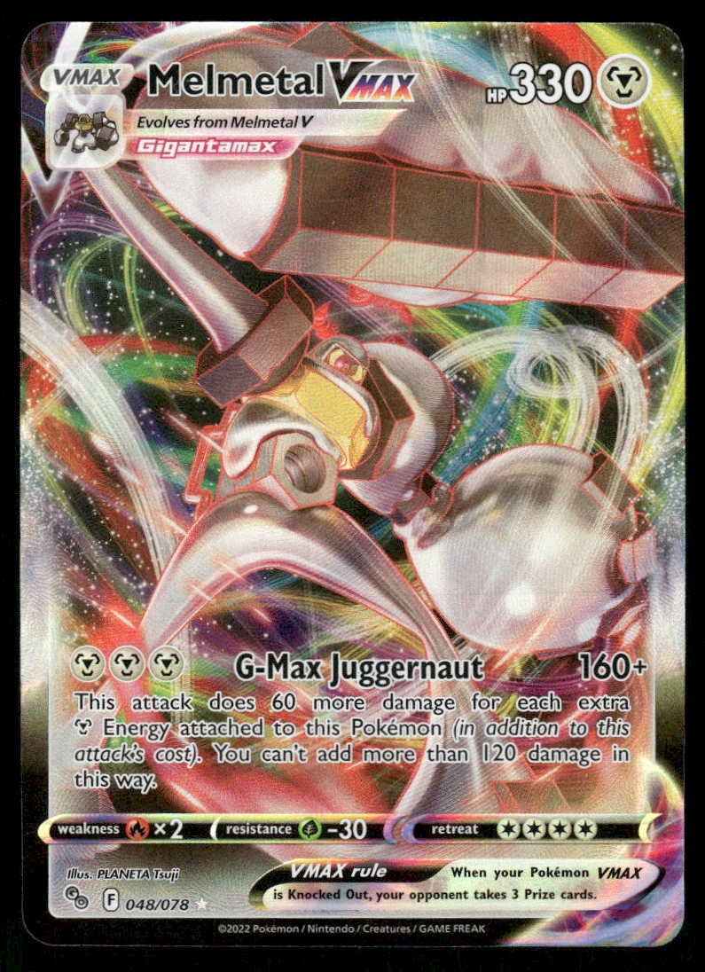 Pokemon Melmetal VMAX 048/078 Pokemon GO Holo VMAX Rare NM/M