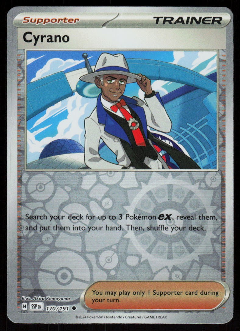 Cyrano 170/191 Uncommon Surging Sparks Pokemon Reverse Holo Near Mint