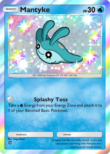 Pokemon Pocket TCG Card Game 1 Star Shiny Mantyke Fantastical Parade DIGITAL