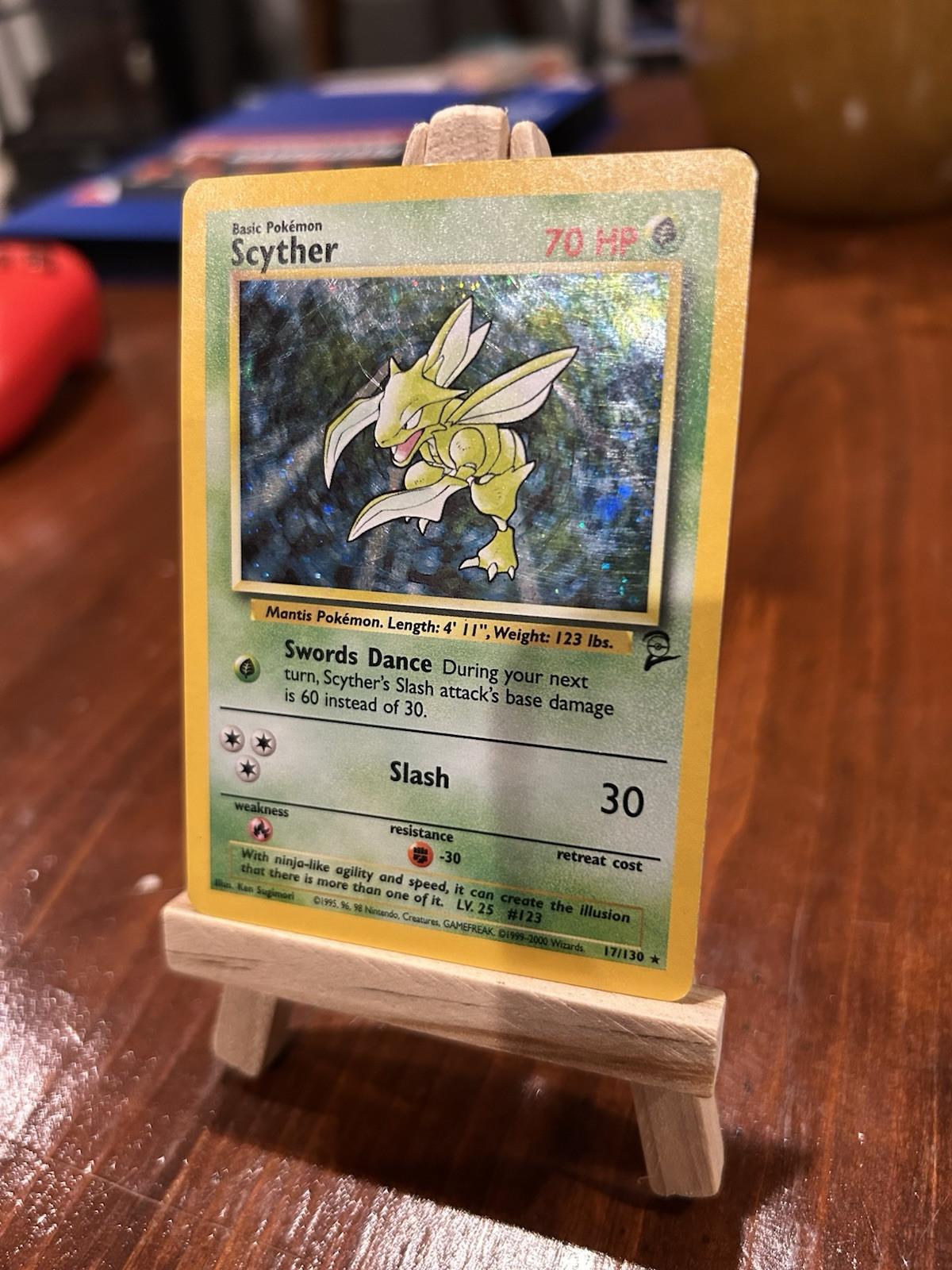 Scyther 017/130 Base Set 2 Holo