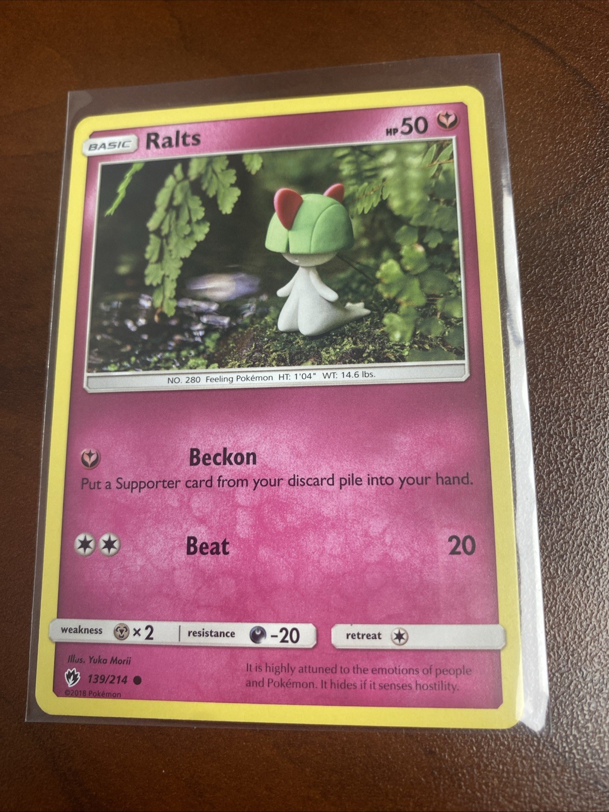 Ralts Common SM – Lost Thunder 139/214 NM Yuka Morii