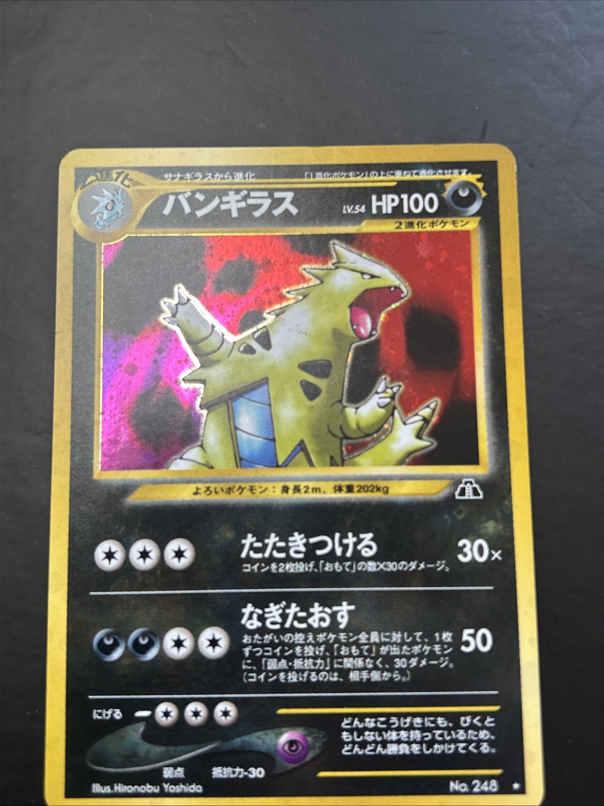 Pokemon Card – Tyranitar Crossing the Ruins Holo Rare JP 248
