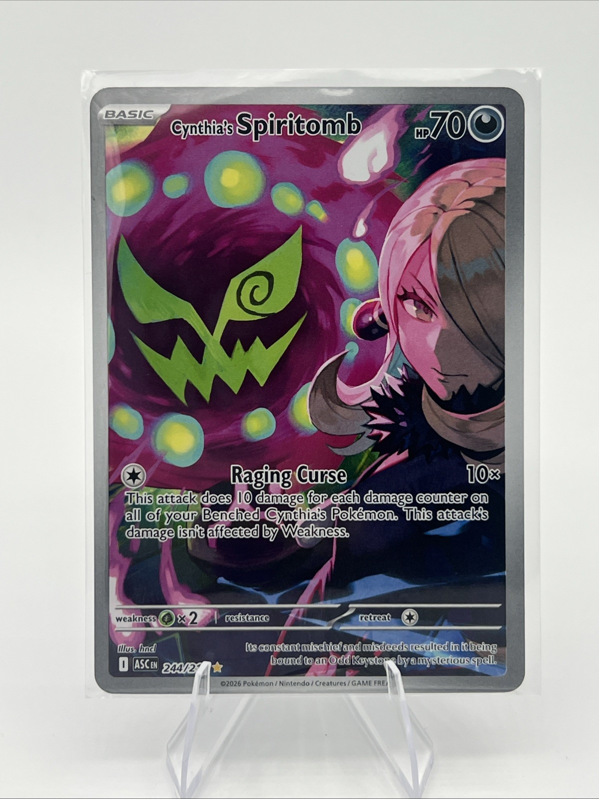 Pokemon 2026 Mega Evolution – Ascended Heroes Cynthia’s Spiritomb #244/217 #1