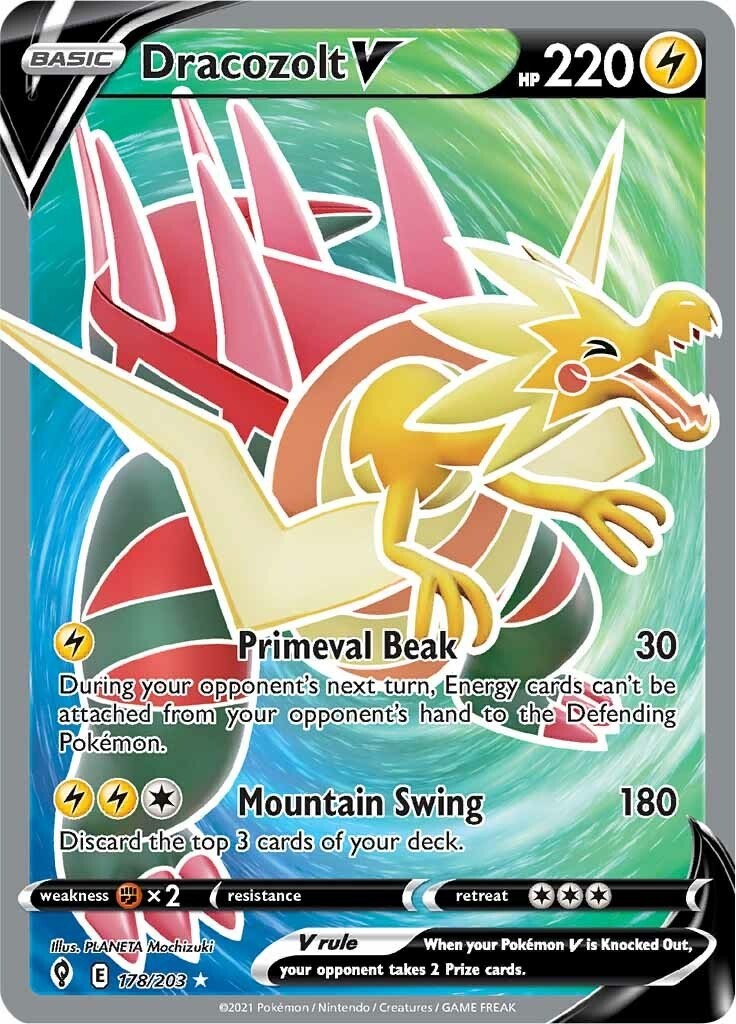 Dracozolt V (Full Art) [SWSH07 – 178/203] Ultra Rare