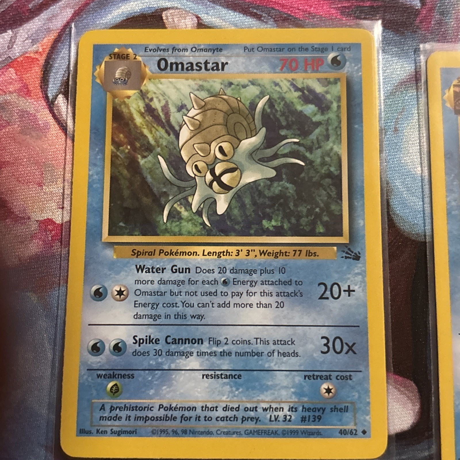 1998 Pokemon Omanyte/omastar