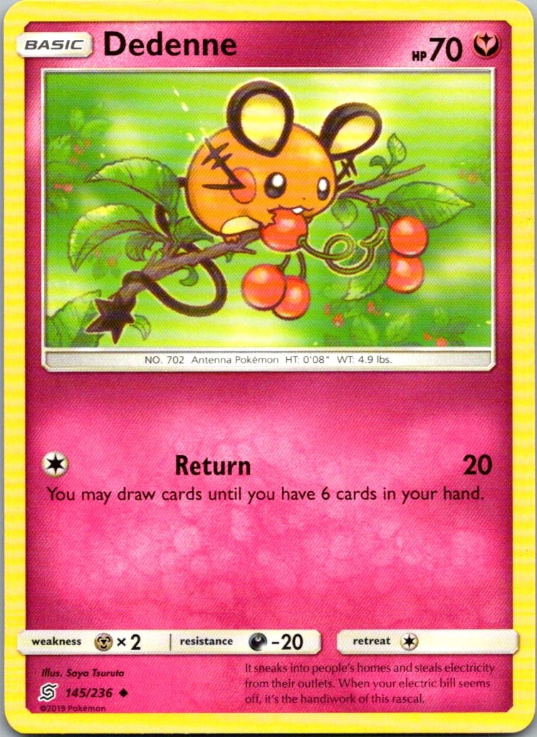 Dedenne Uncommon SM – Unified Minds 145/236 NM