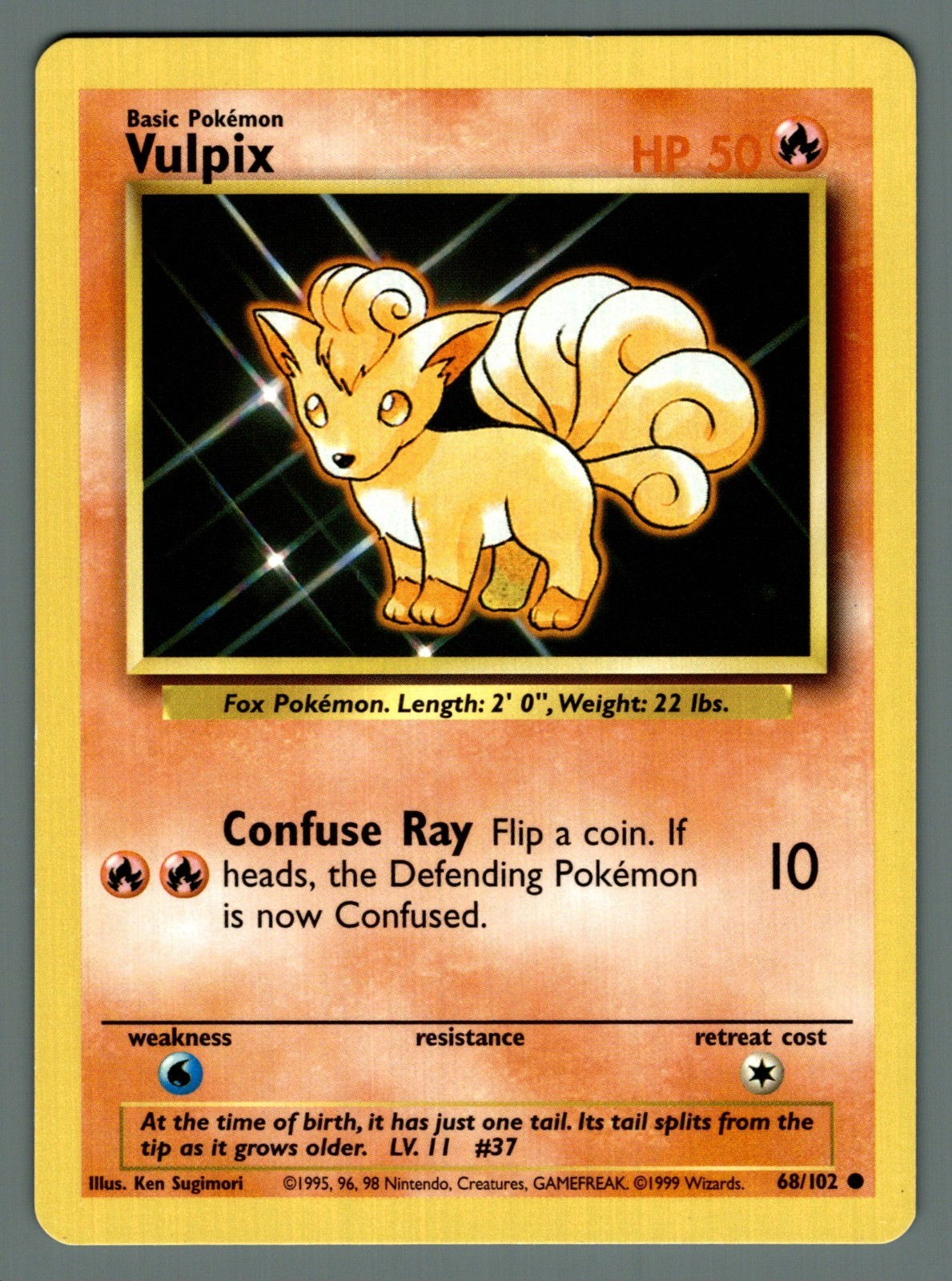 Vulpix 068/102 Base Set Regular