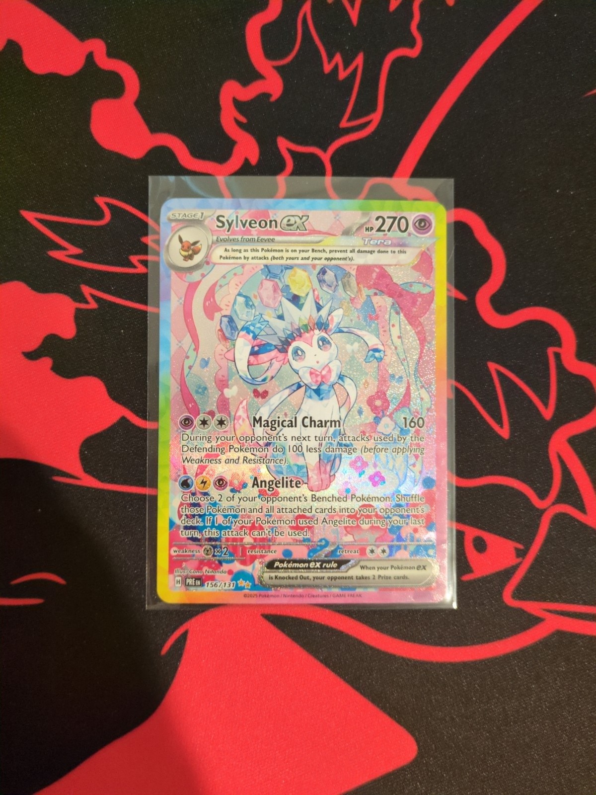 Pokemon TCG Prismatic Evolutions 156/131 Sylveon ex Special Illustration Rare