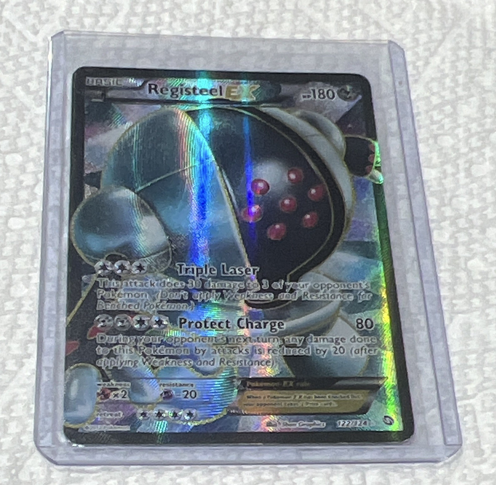 The Pokémon Company Registeel EX 67/124 Fates Collide Ultra Rare Holo 180HP