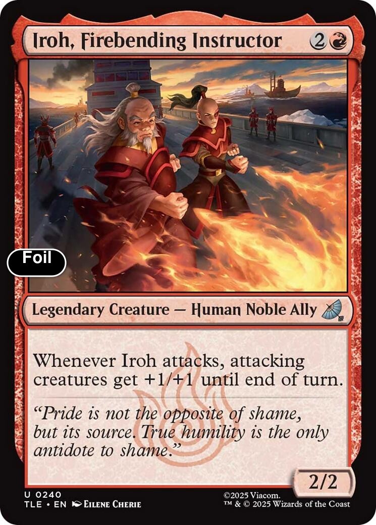 Iroh, Firebending Instructor (0240) Foil 240 Avatar: The Last Airbender: Eter…