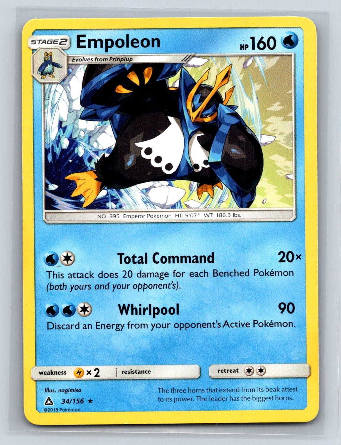 EMPOLEON 34/156 R ULTRA PRISM POKEMON LP