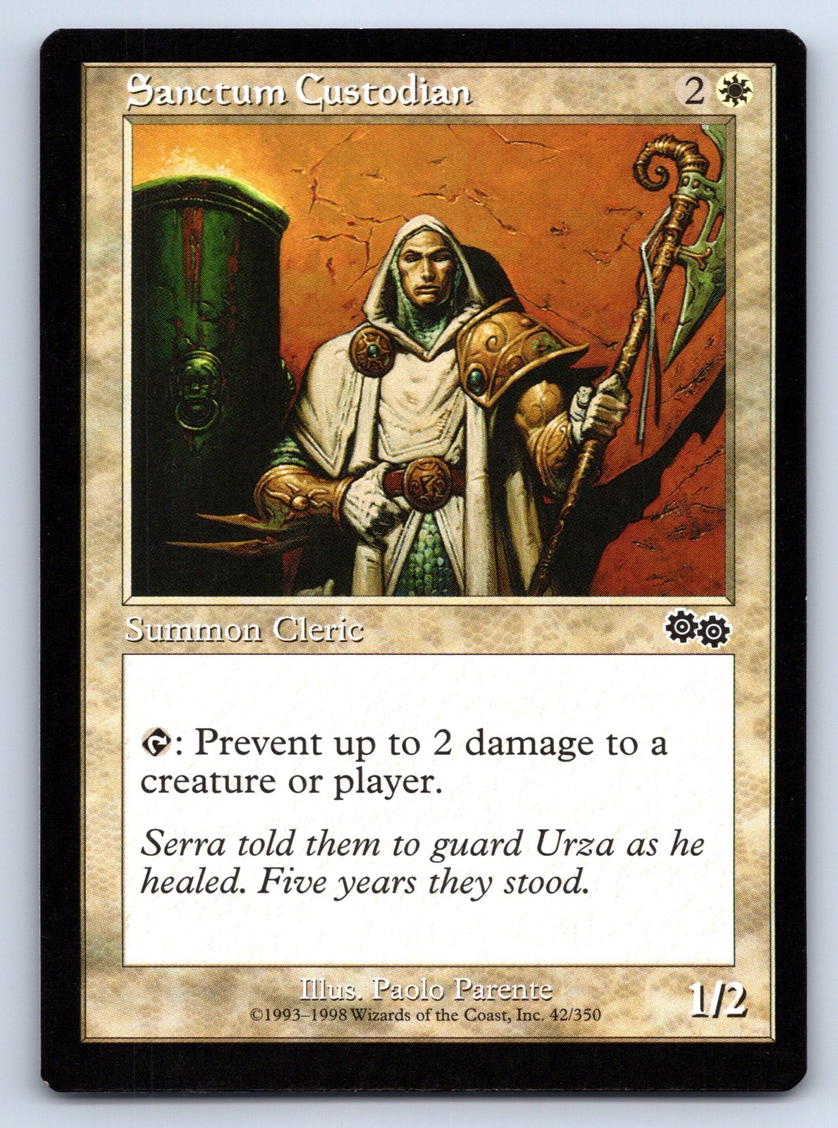 MTG Sanctum Custodian Normal C Urza’s Saga (USG) 42 NM Magic