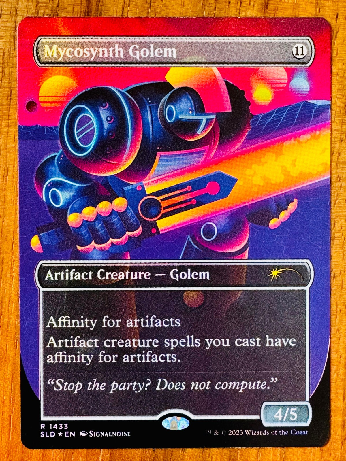 Mycosynth Golem (Mycosynthwave Rainbow Foil) [Secret Lair Drop] MTG NM Foil