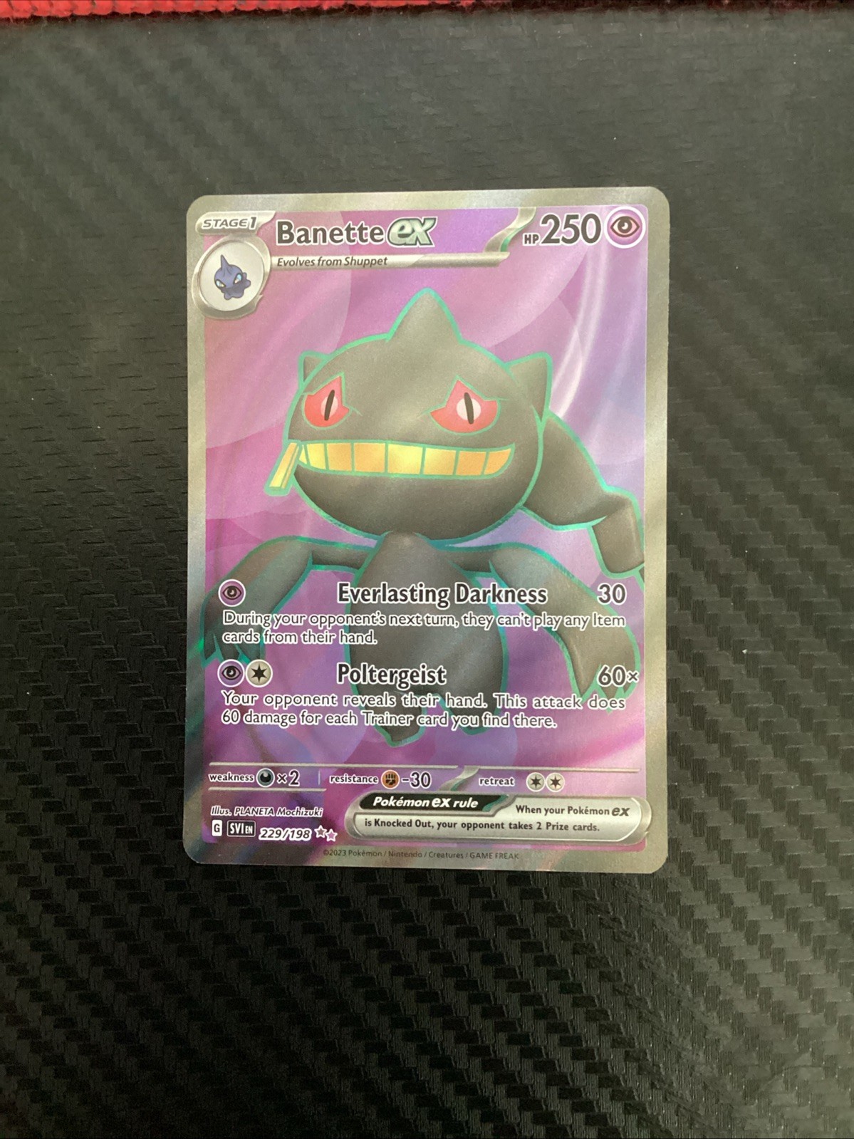Banette ex 229/198 Sv01: Scarlet & Violet Base Set Holo Near Mint