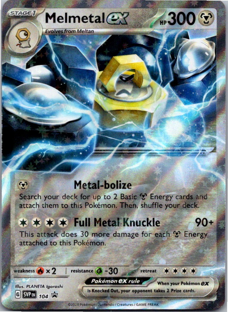 Melmetal ex 104 Holo Promo Scarlet & Violet Promo Pokemon Near Mint