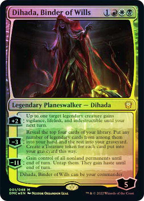 MTG FOIL Dihada, Binder of Wills – Dominaria United Commander