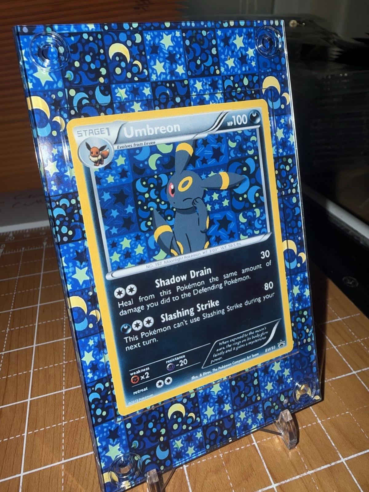 Umbreon Black White Holo BW93 Pokémon Black Star Promo Extended Art Case