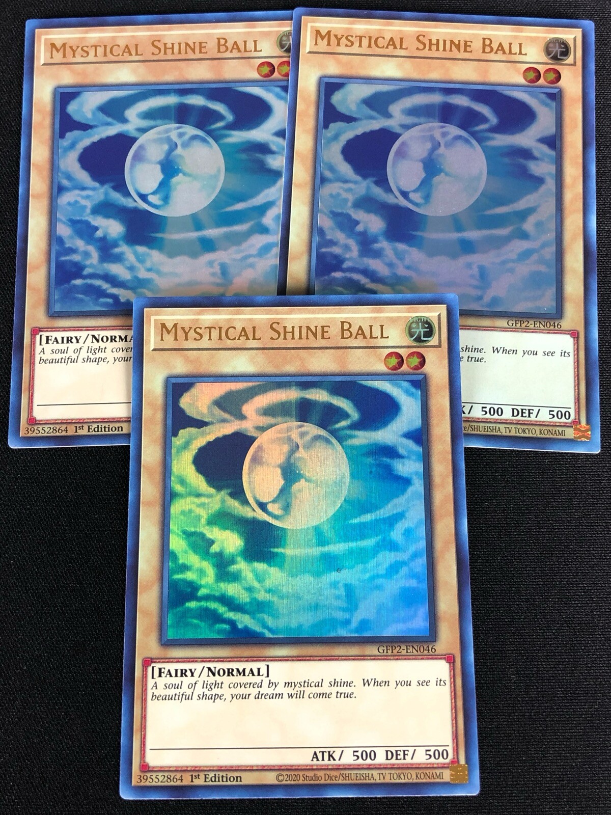 YUGIOH MYSTIC SHINE BALL GFP2-EN046 1ST ULTRA X3