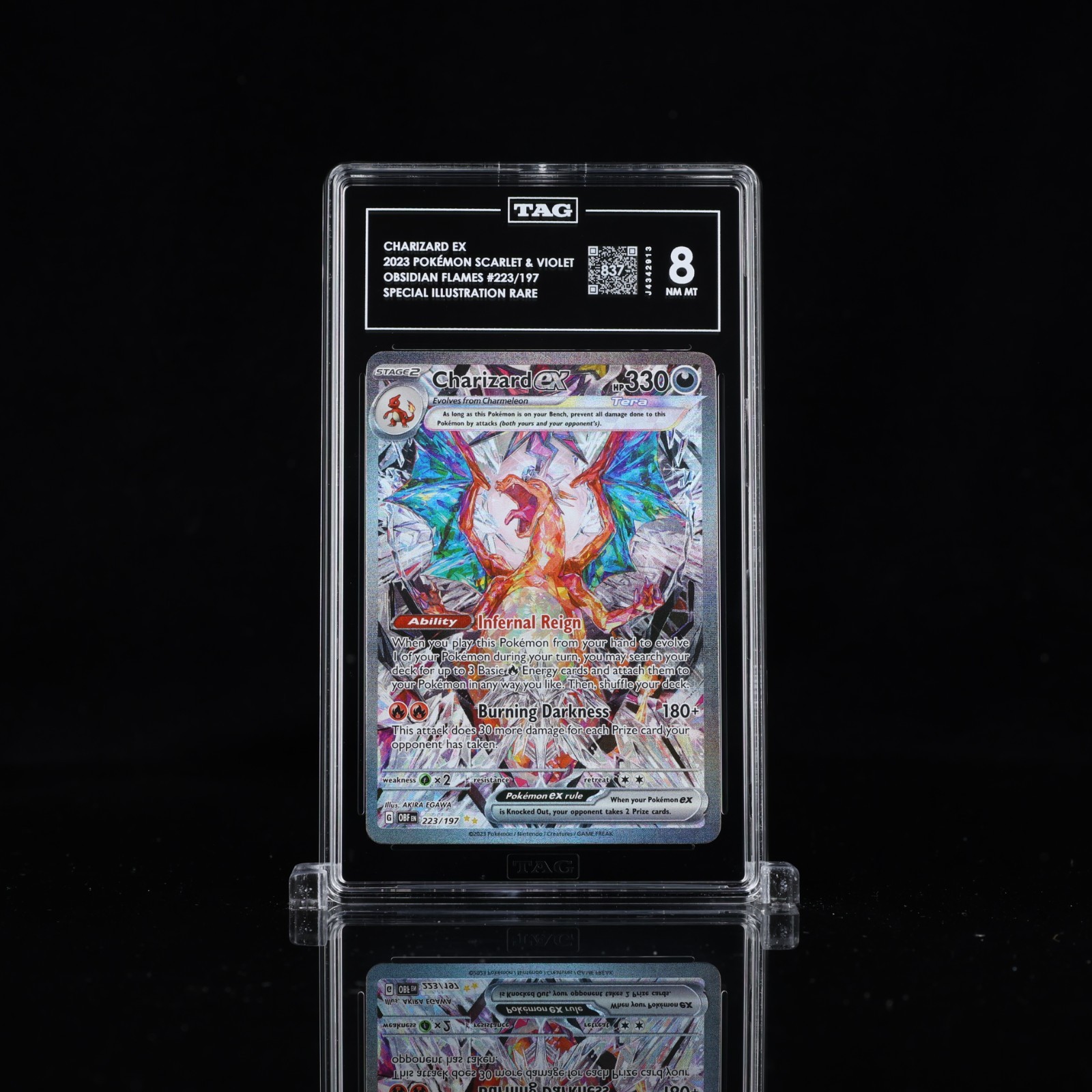 2023 Pokemon Obsidian Flames Charizard ex SIR TAG 8(837)
