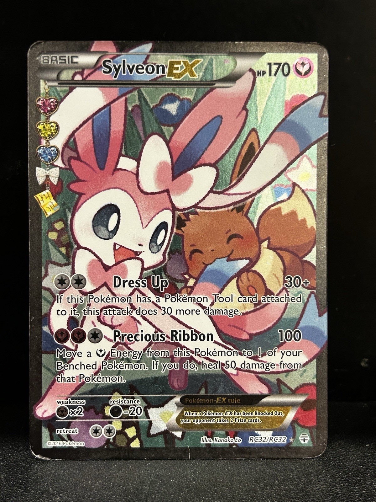 Pokemon TCG Sylveon EX Full Art Holo RC32/RC32 Generations Radiant 2016 ENG MP