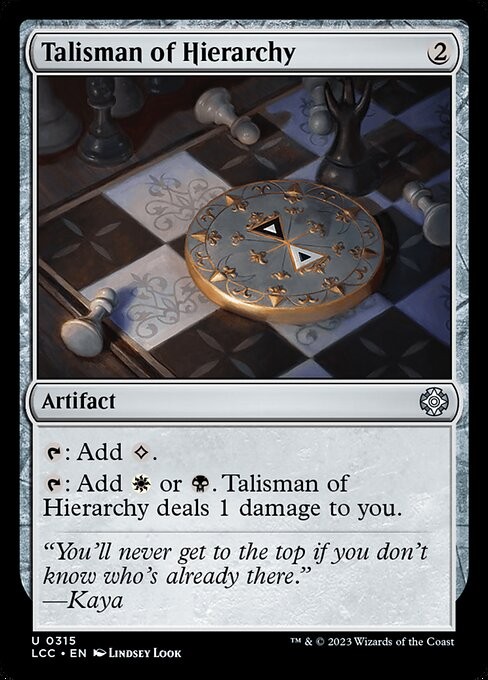 Talisman of Hierarchy 315 U Normal LCC MTG NM