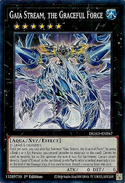 Gaia Stream, the Graceful Force DUAD-EN047 Duelist’s Advance 1st Edition