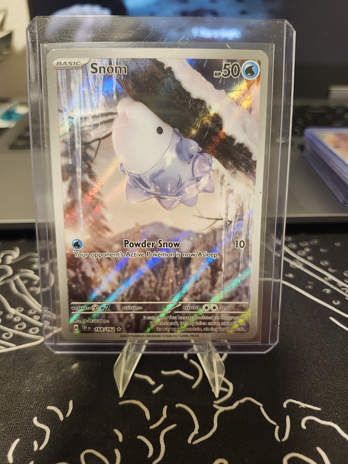 Snom IR 168/162 Pokemon Temporal Forces TEF NM+ Condition