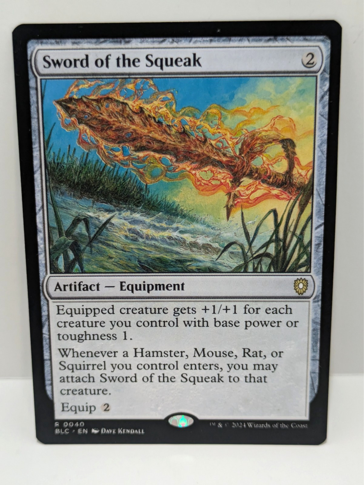 Sword of the Squeak – Bloomburrow – Rare – Regular – Artifact – BLC 040 –