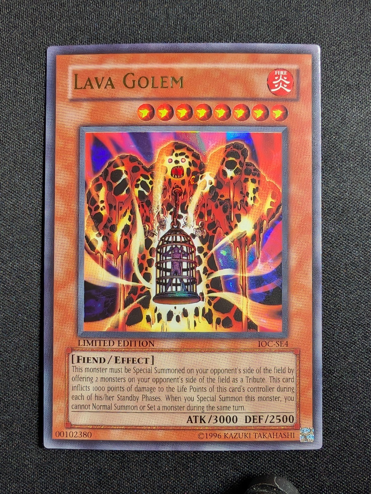 Yugioh – 2x Lava Golem IOC-SE4 Limited Edition Ultra Rare HP