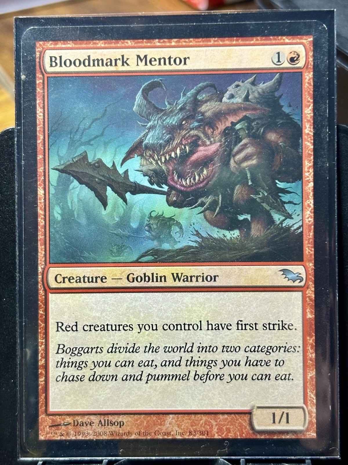 Bloodmark Mentor – Reg – MTG – Shadowmoor – 83/301 – UNCOMMON ~ MP