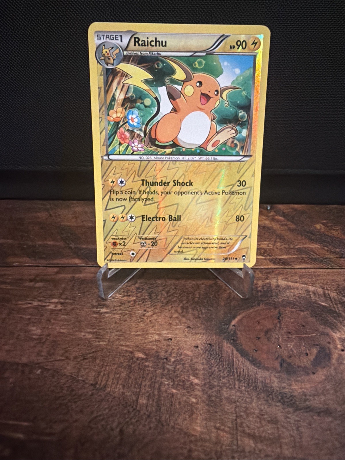 Raichu 28/111 XY – Furious Fists Reverse Holo