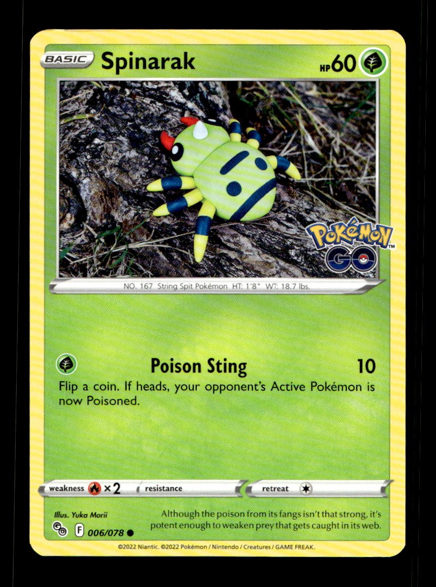 Pokemon Pokemon GO NM Spinarak [PGO – 006/078] EN