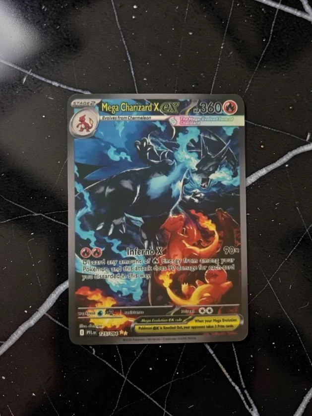 Gold Metal Mega Charizard X ex ~ Pokémon Stainless Steel Gift/Display