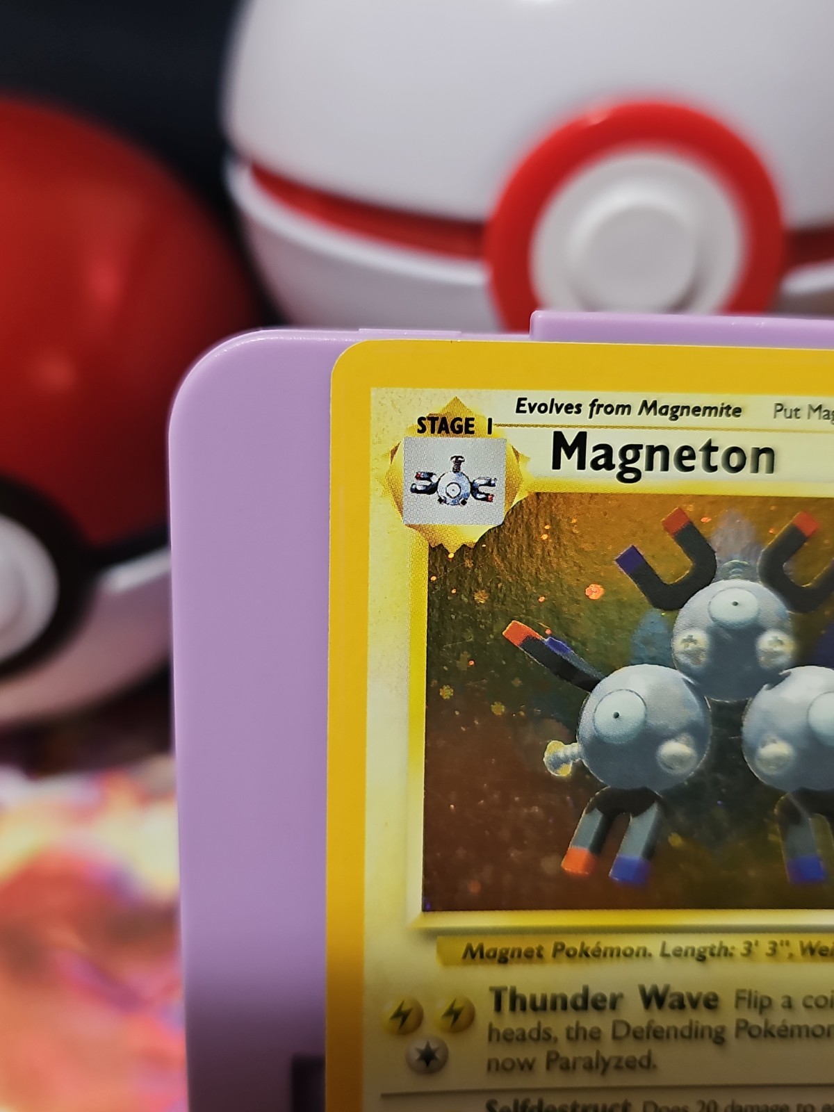 Pokemon TCG Magneton 009/102 Base Set Holo Rare MP