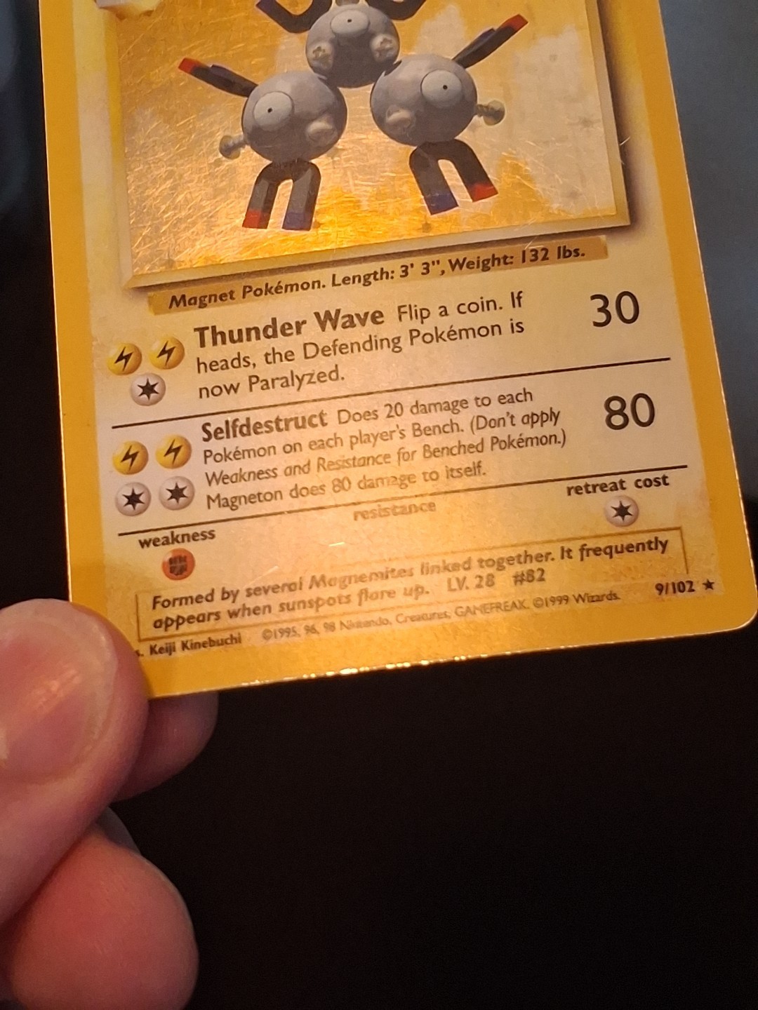 Magneton 009/102 Base Set Holo Any 3 Free Ship