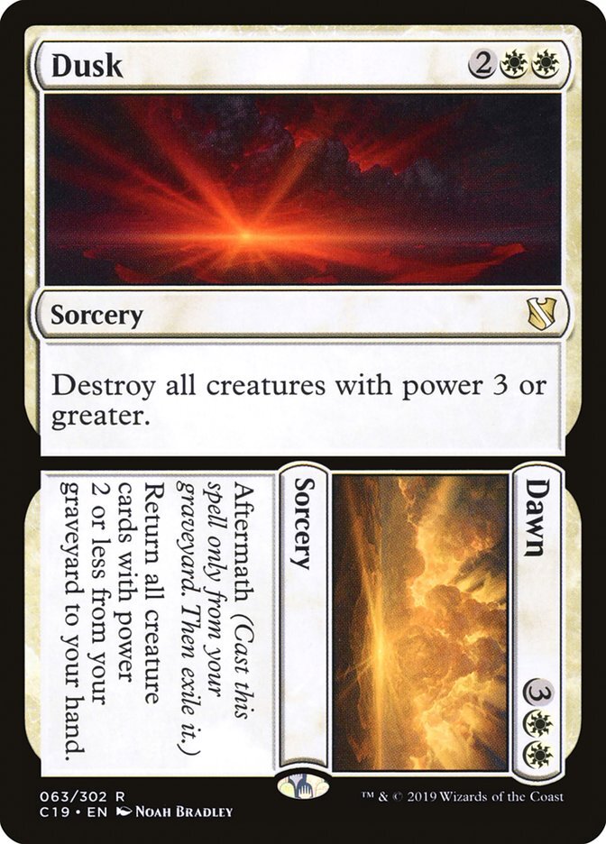 Dusk // Dawn [Commander 2019] Magic MTG