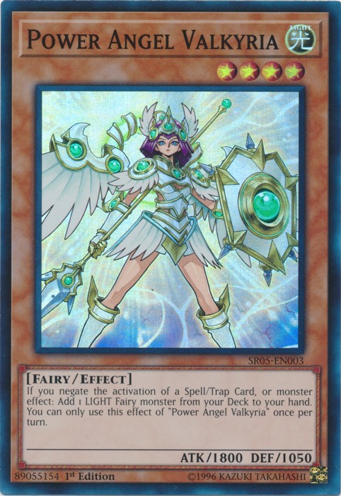Power Angel Valkyria – SR05-EN003 – Super Rare – 1st Edition x1 – Near Mint