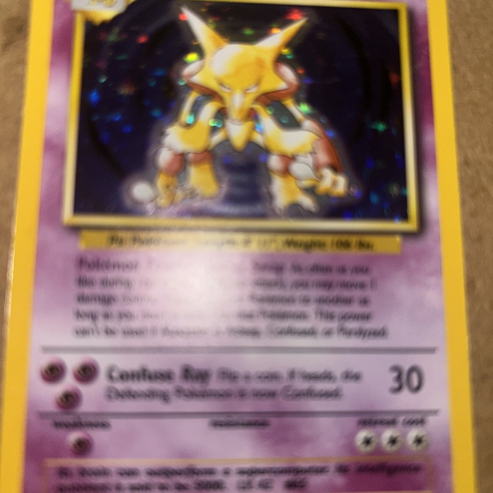 Alakazam 001/102 Base Set Holo