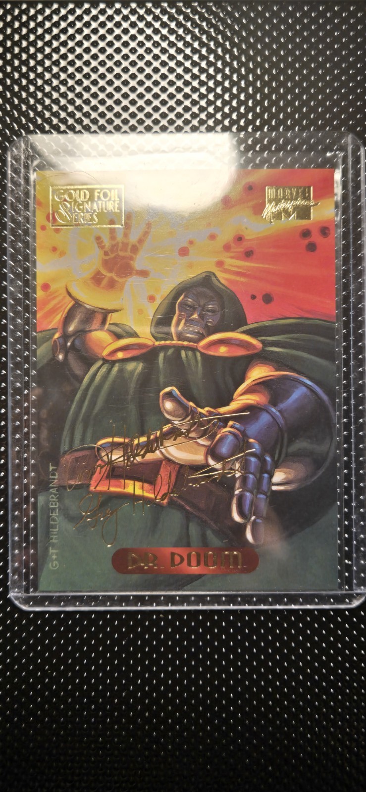 Marvel Gold Foil Signature Series Doctor Doom Autographed Foil
