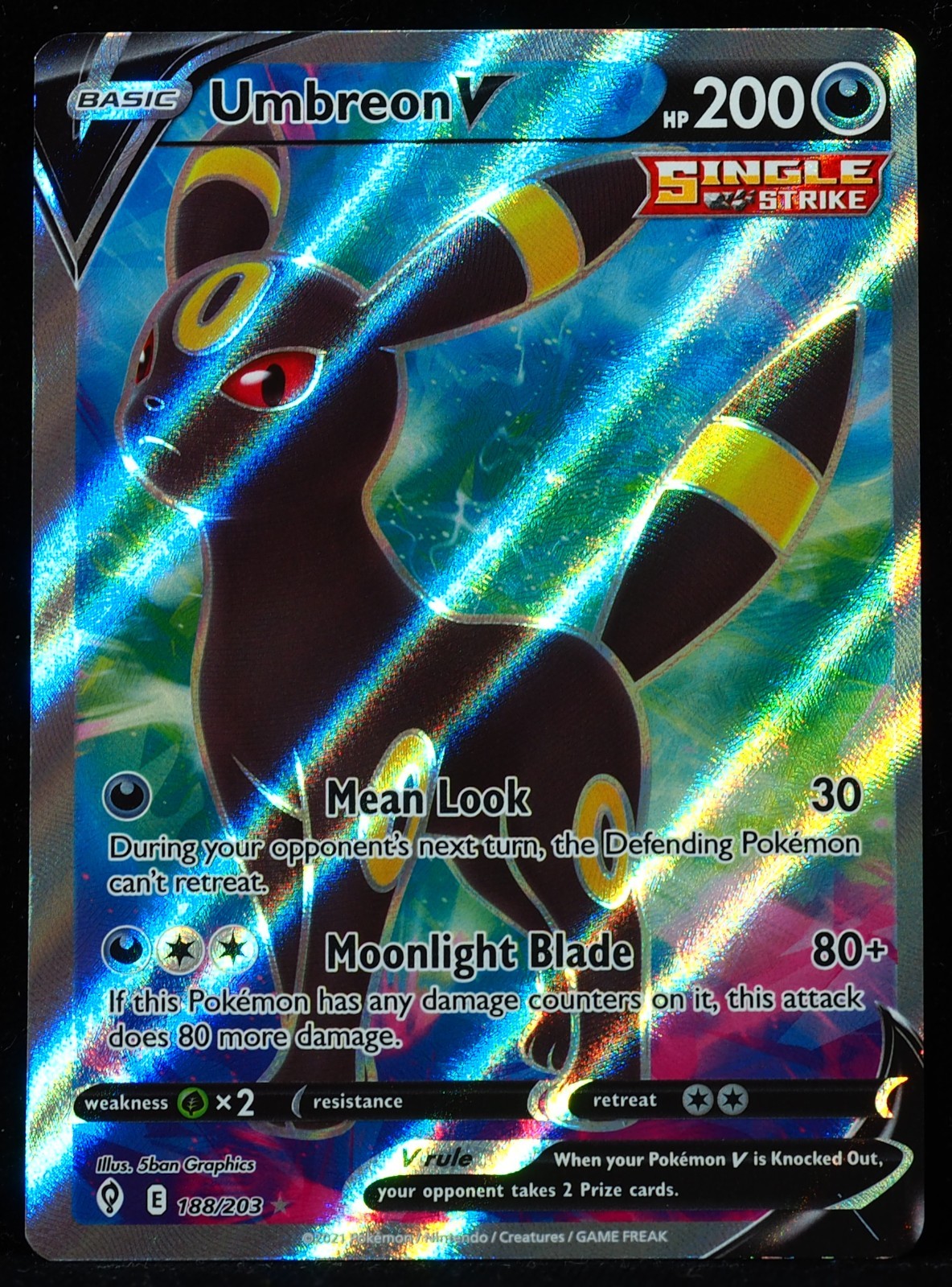Umbreon V #188 NM-M Pokemon Card