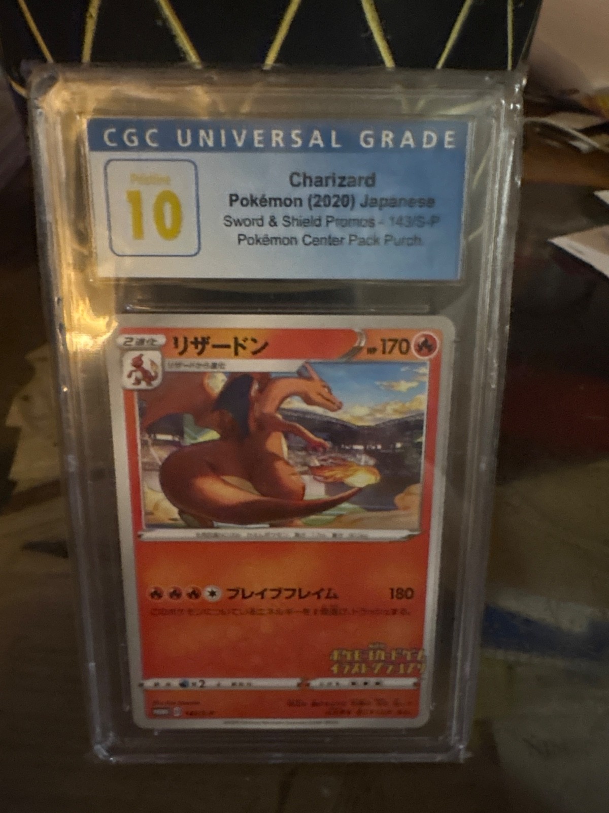CGC 10 Pristine Charizard 143/S-P Japanese Illustration Grand Prix Promo Card