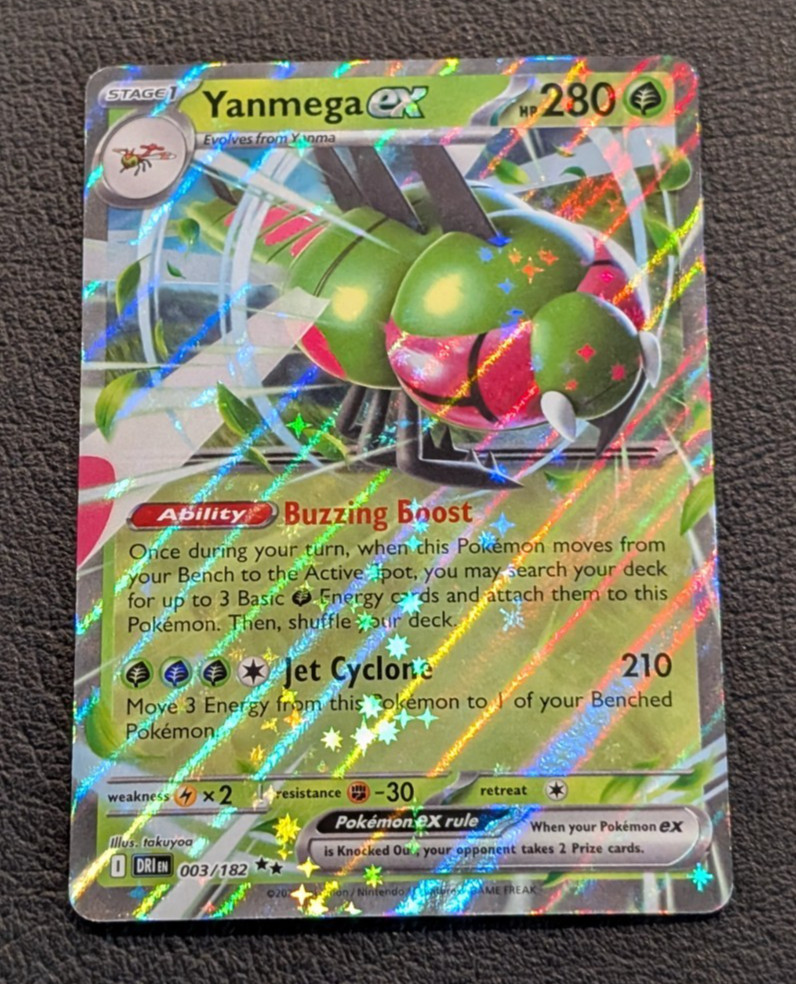 Yanmega EX Pokemon SV Destined Rivals 003/182 Double Rare Holo NM takuyoa