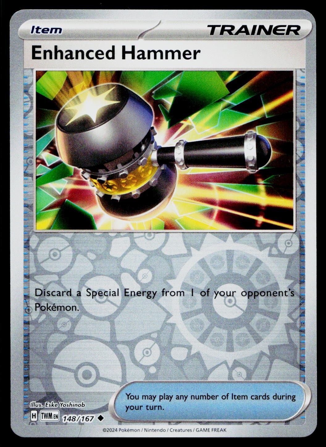 Enhanced Hammer 148/167 Twilight Masquerade Reverse Holo Uncommon Lightly Played