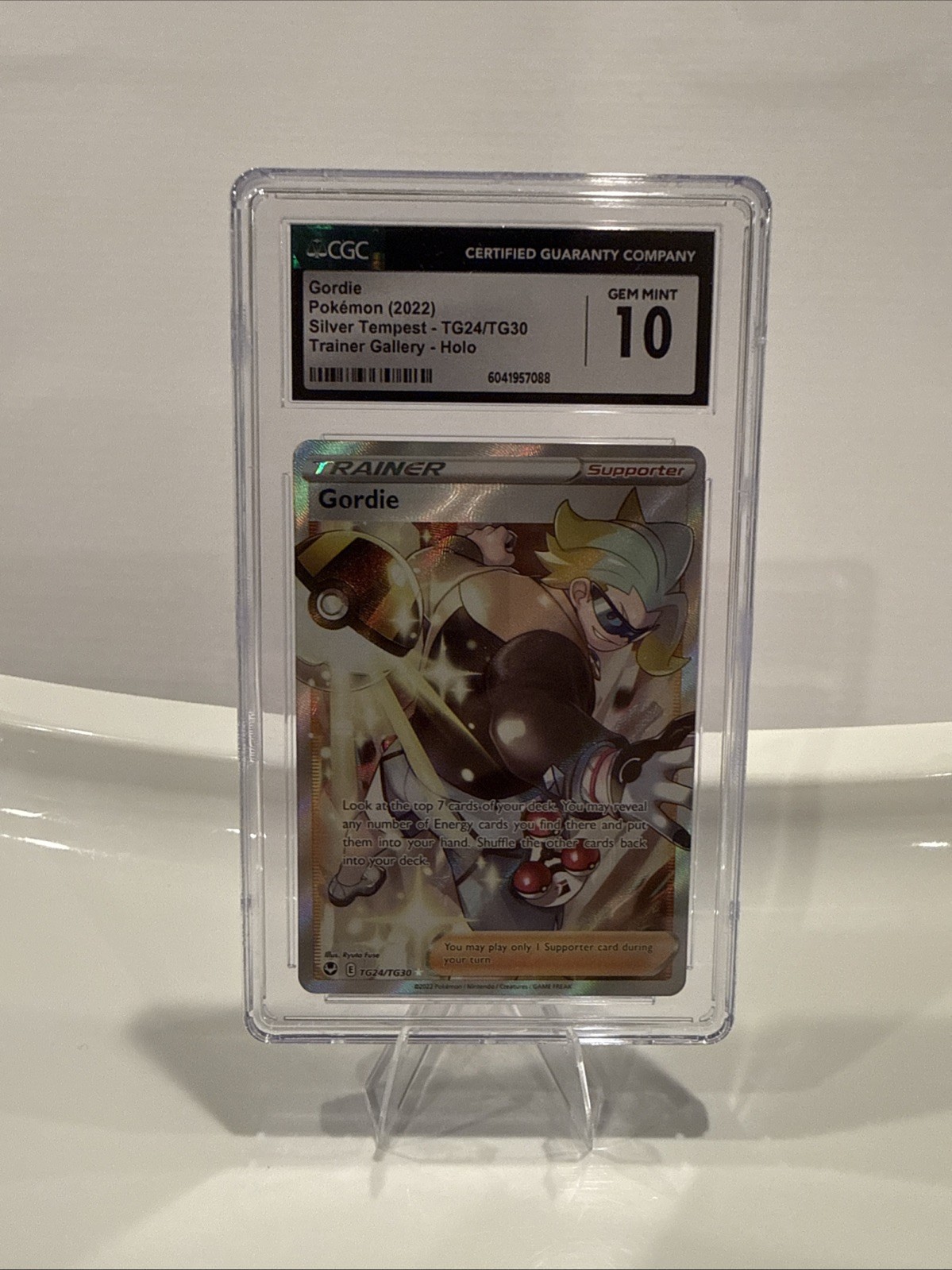 Gordie TG24/TG30 Swsh12: Sword & Shield – Silver Tempest Trainer Gallery Holo