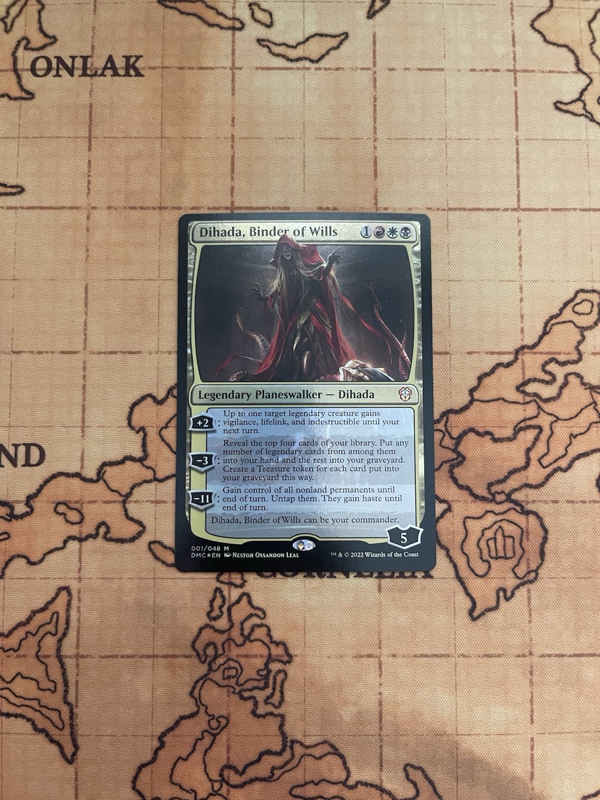 Dihada, Bindr of Wills 001/048 Commander: Dominaria United Foil NM