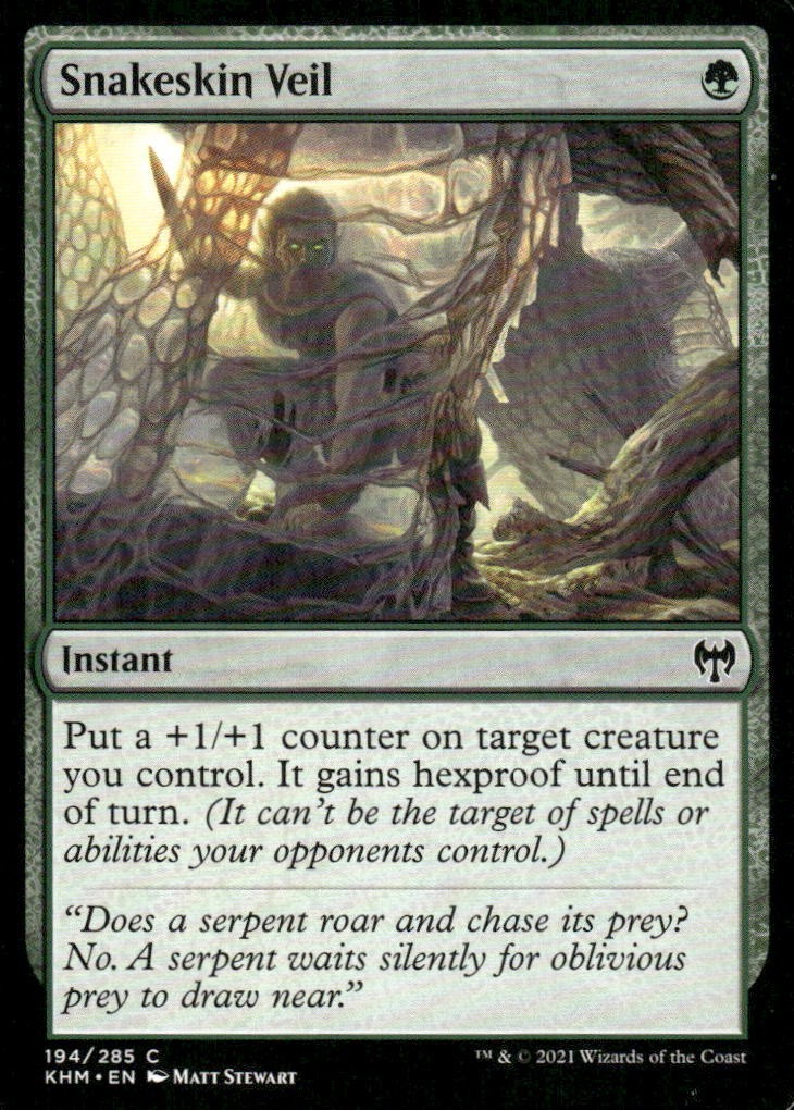 Snakeskin Veil 194/285 Kaldheim MTG Magic the Gathering card