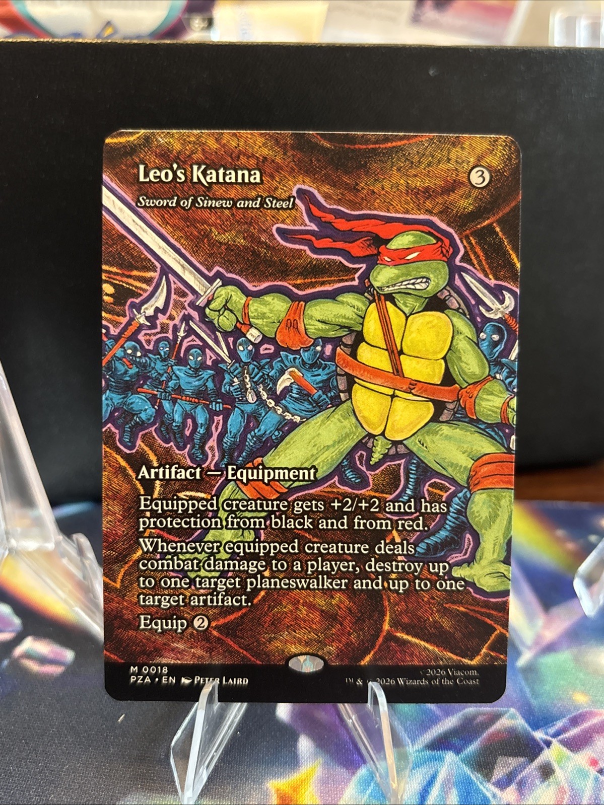 Leo’s Katana – Sword of Sinew and Steel (Borderless) 18 PZA Magic: The Gathering