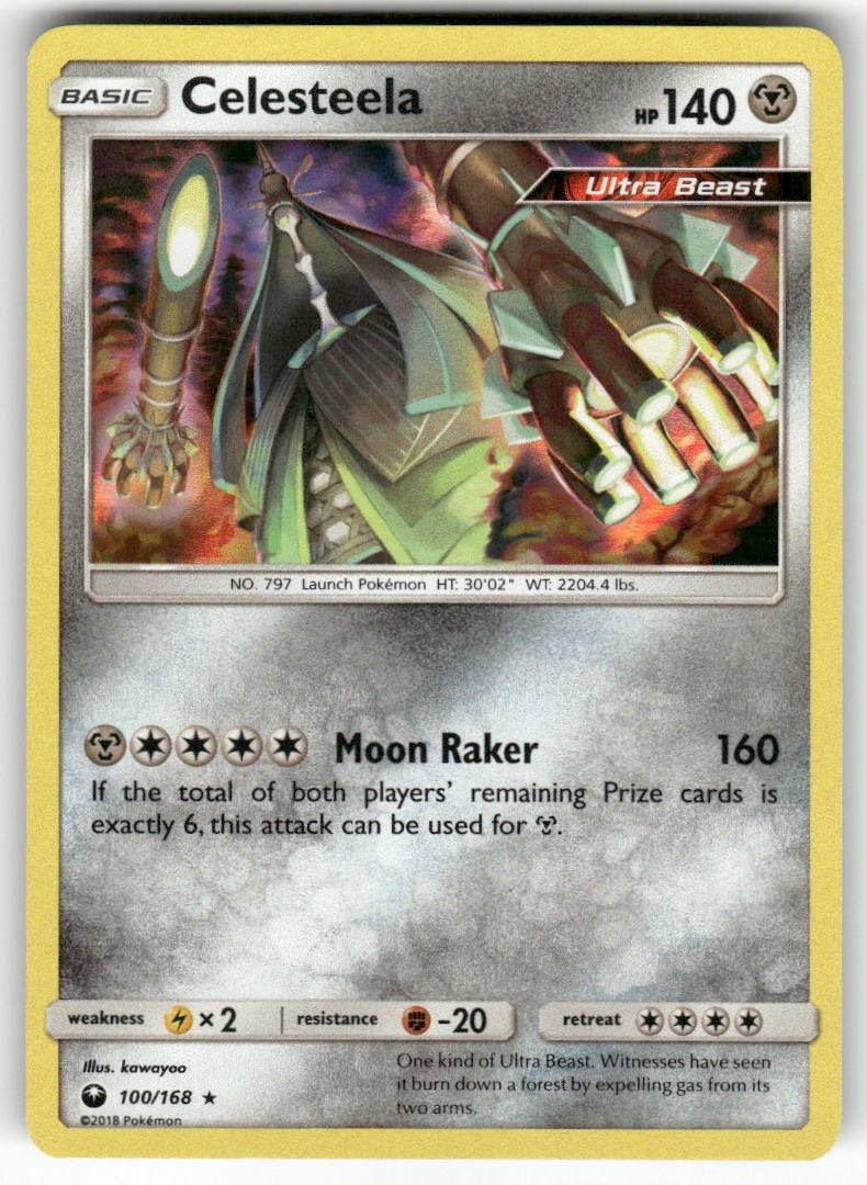 Celesteela 100/168 Holo Rare Celestial Storm Pokemon Near Mint