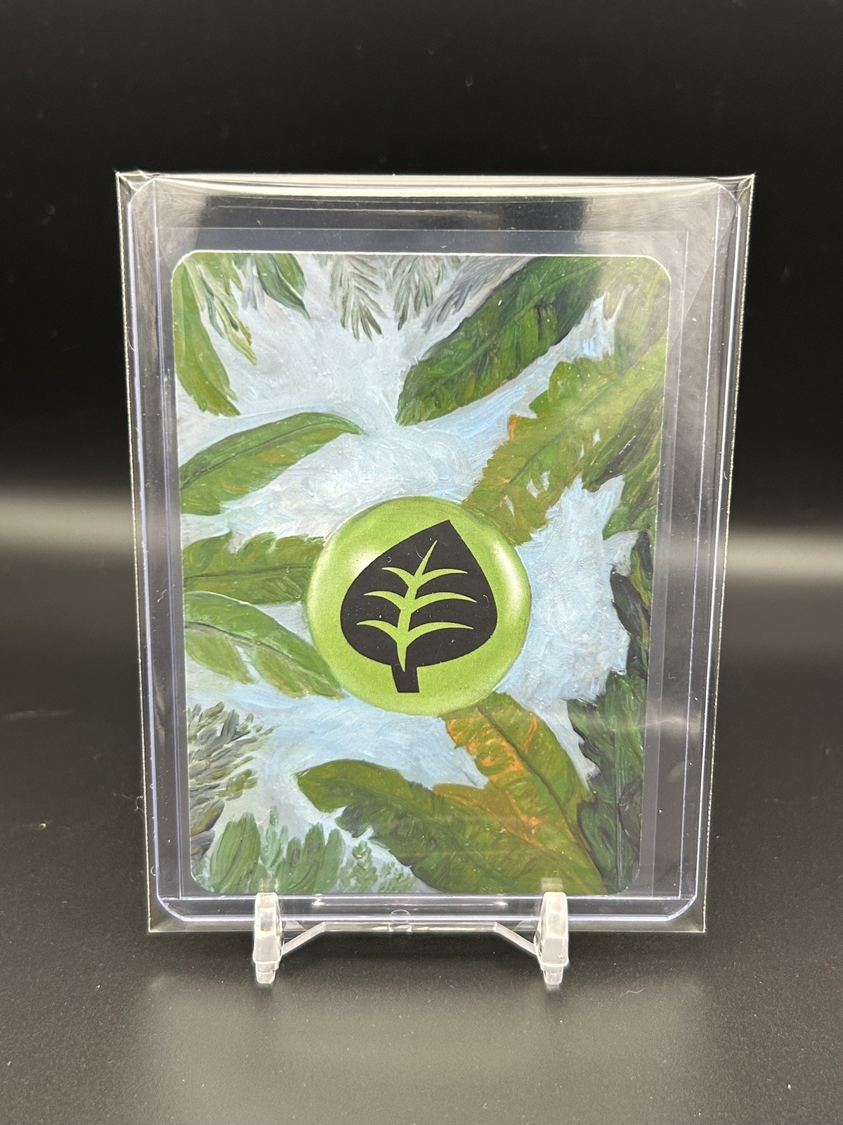 Grass Energy Altered Pokémon Pokemon Card TCG Hand Painted Print Custom Art